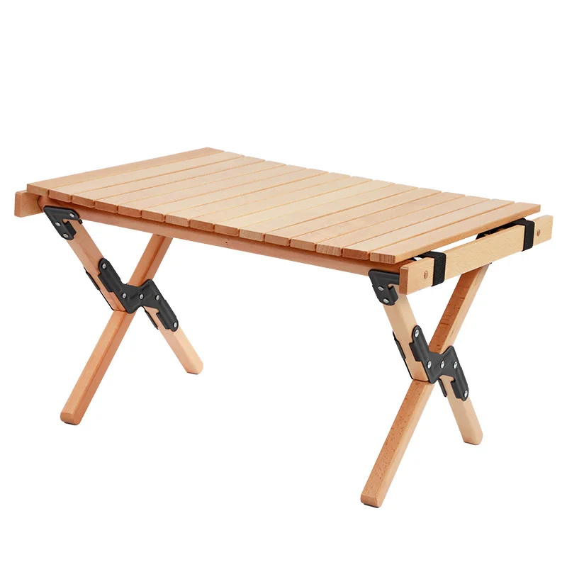 Top Selling Outdoor Lightweight Foldable Rolling Table Wooden Camping Garden Tables for Leisure
