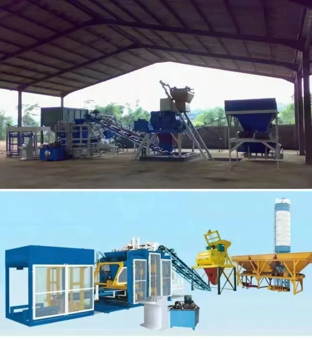 ПЛК-Контроль Цементного бетонного кирпичного блока машина для производства асфальтоукладчика бордовый камень