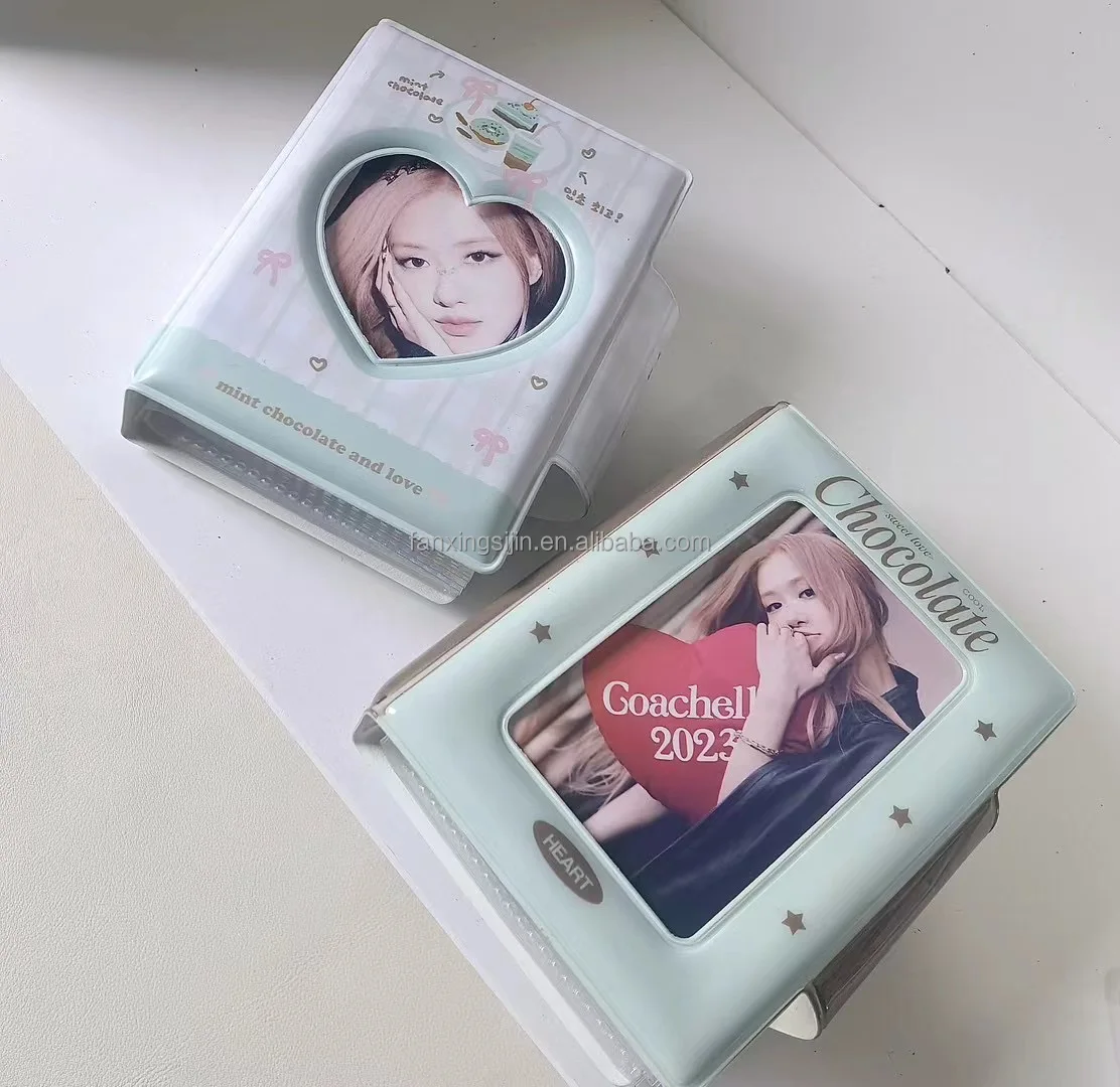 Оптовая продажа Kpop Binder 3-дюймовый ПВХ K-pop сборный альбом для фотокарт