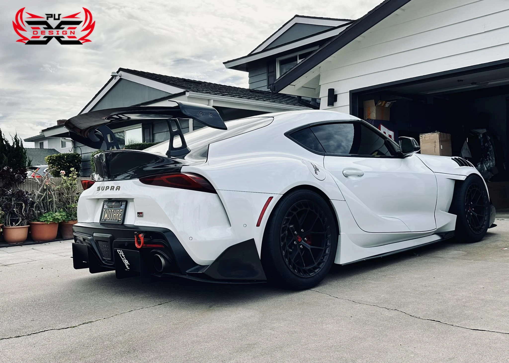 Perfect Fit Carbon Fiber  AT-R2 V2 upright Wing for Toyota GR Supra A90 A91 MK5 Rear Spoiler Trunk Lip Flap Performance Kit