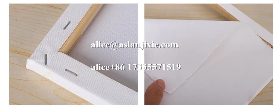 aumatic digital painting photo frame nailing machine/ semi automatic rotary frame Tensioning CNC Smart Canvas Stretching Machine