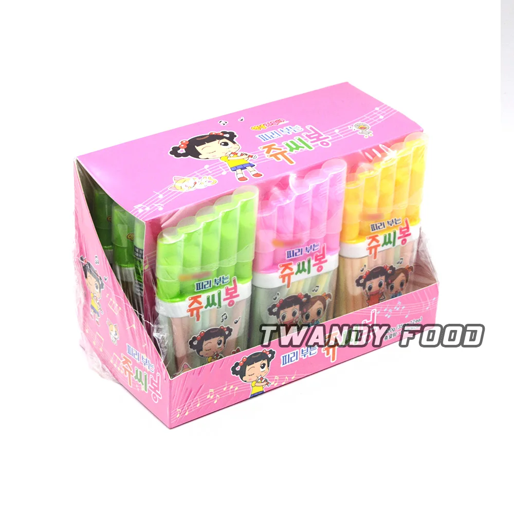 Factory Wholesale halal whistle toy cc stick candy