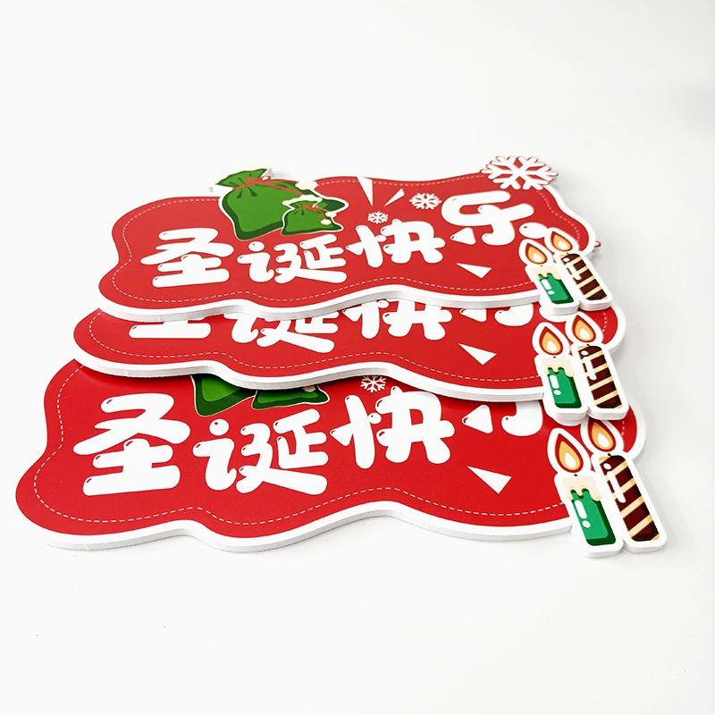 Customized Die Cut Double Sides pvc Photo Booth Props