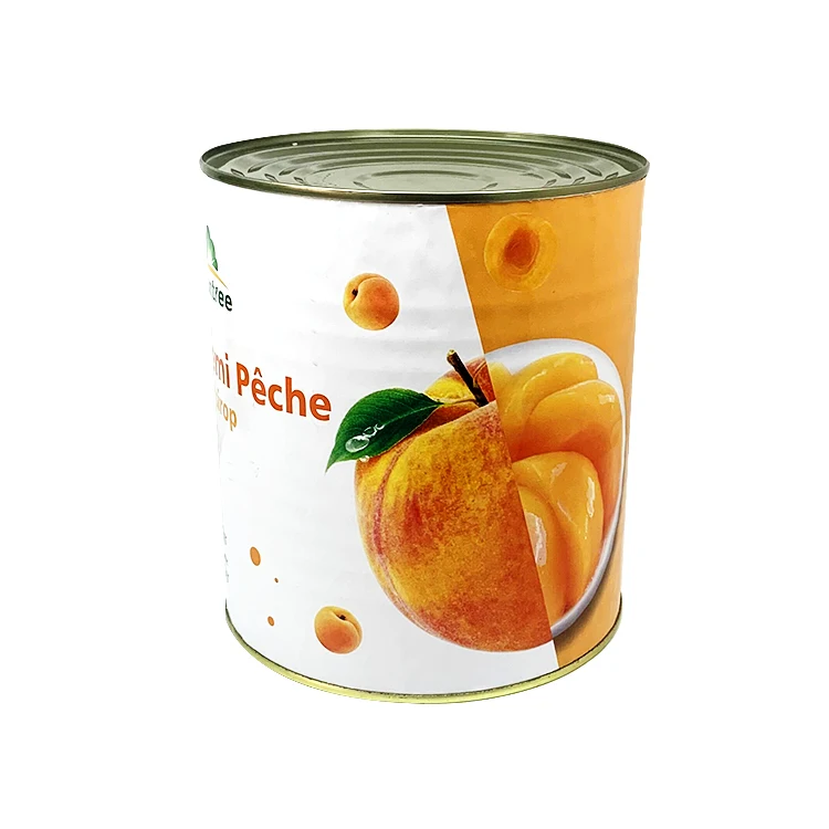 New crop canned yellow peach dices in syrup
