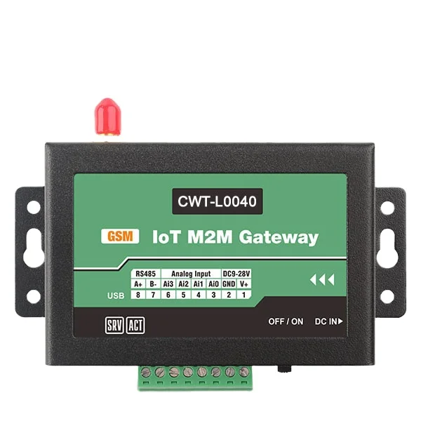 CWT-L0040S 4AI 1RS485 Iot Modbus Rs485 To Sms Gsm Gprs 3g 4g Wifi Rtu Dtu Gateway wireless alarm system