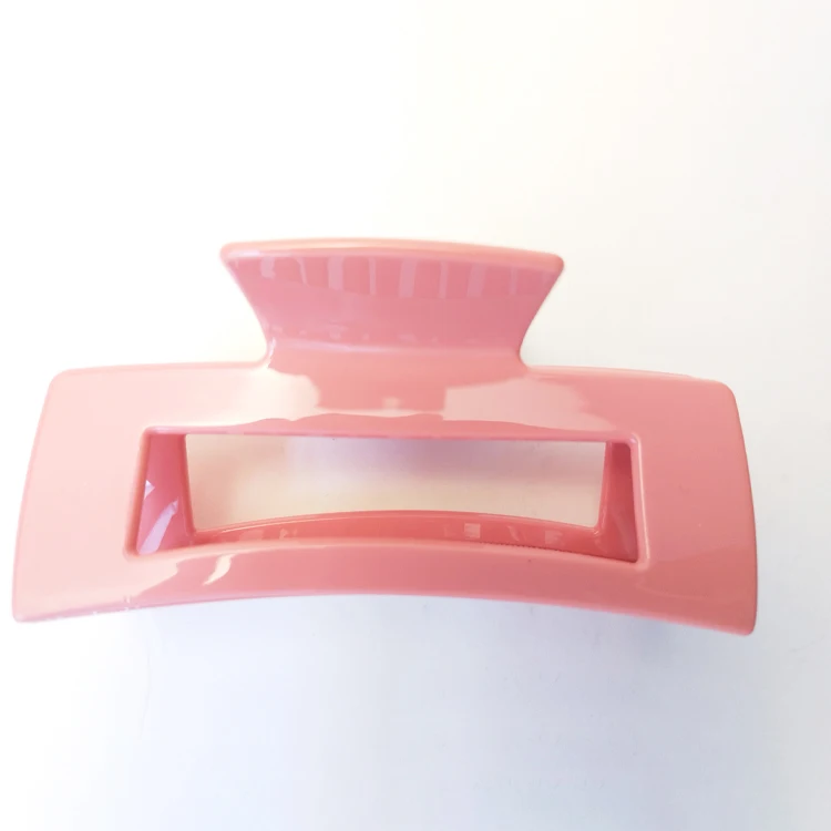 CANYUAN Industry and trade integrated exquisite square hollow acetate hair claws personalized custom size claw clip