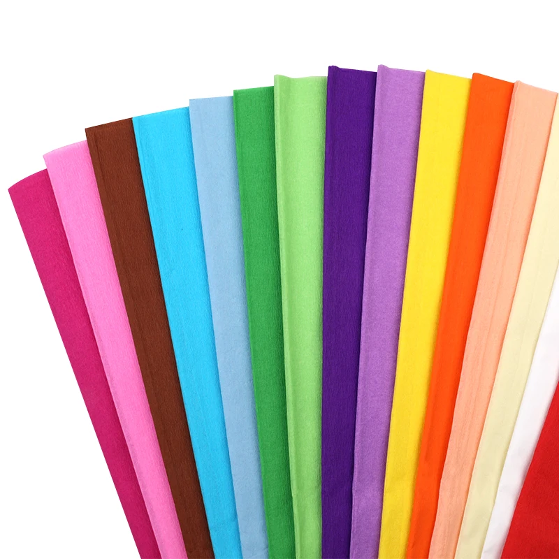 Hot Sale School Crepe Paper in Various Colors Coated for Gift Craft Print for School Students Manufacturer Supply Wholesale
