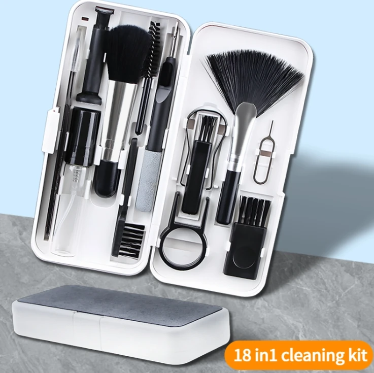 New cleaning brush is suitable for Airpod Pro headset spray cleaner 18 in 1 headset mobile phone tablet computer keyboard camera