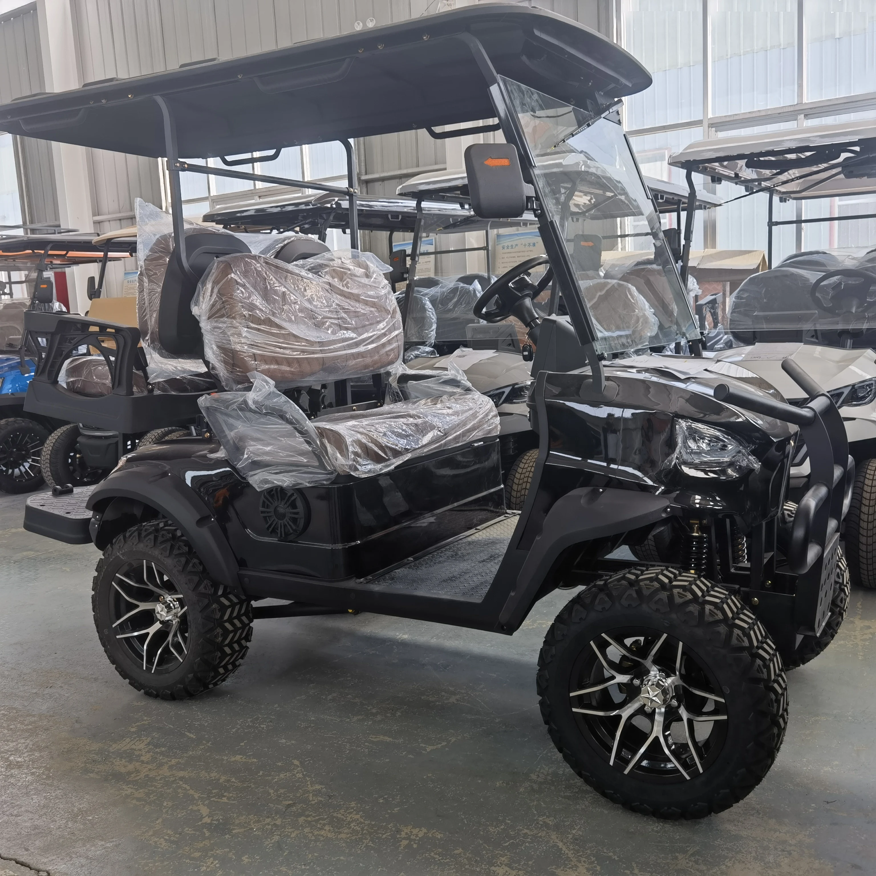 Factory direct sale 4WD electric golf cart Promotion Motor Battery Controller Origin Type Seats Place Voltage Fuel Curtis