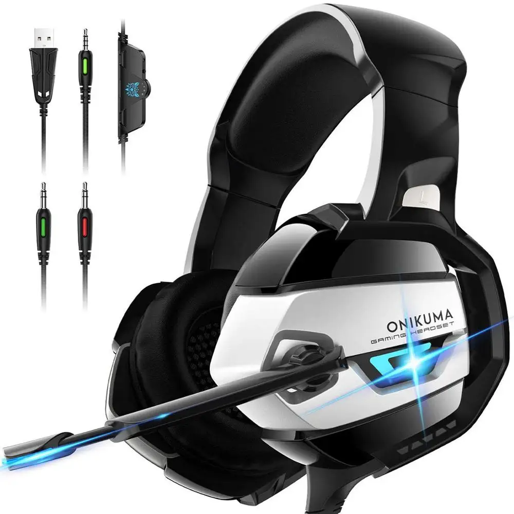 ONIKUMA Onikuma K5 USB Gamer Headphones PS4 Wired Stereo Gaming Headset For Xbox One PS4 PC