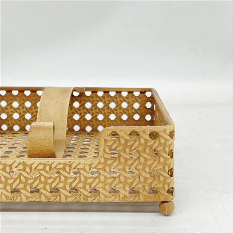 Tissue Box Napkin Holder Plexiglass Tissue Holder Wholesale Custom Printed Square Rattan Like Napkin Holder Centerpiece
