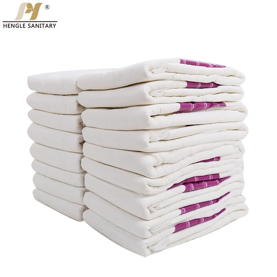 Wholesale disposable adult diapers customized hospital thickened high absorbent adult diapers