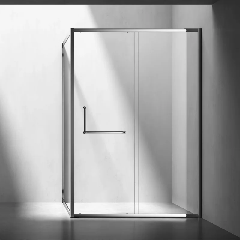 Aluminum shower cabin L shape shower sliding door 8mm tempered clear glass CE ACS approved Shower rooms