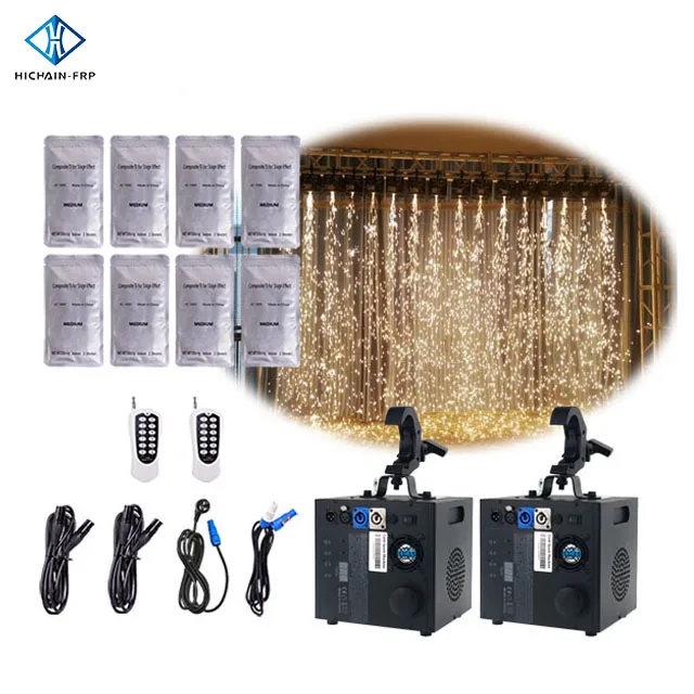 600W Dmx Dj Party Events Wedding Stage Waterfall Sparkle Fireworks Cold Saprk Waterfall Machine