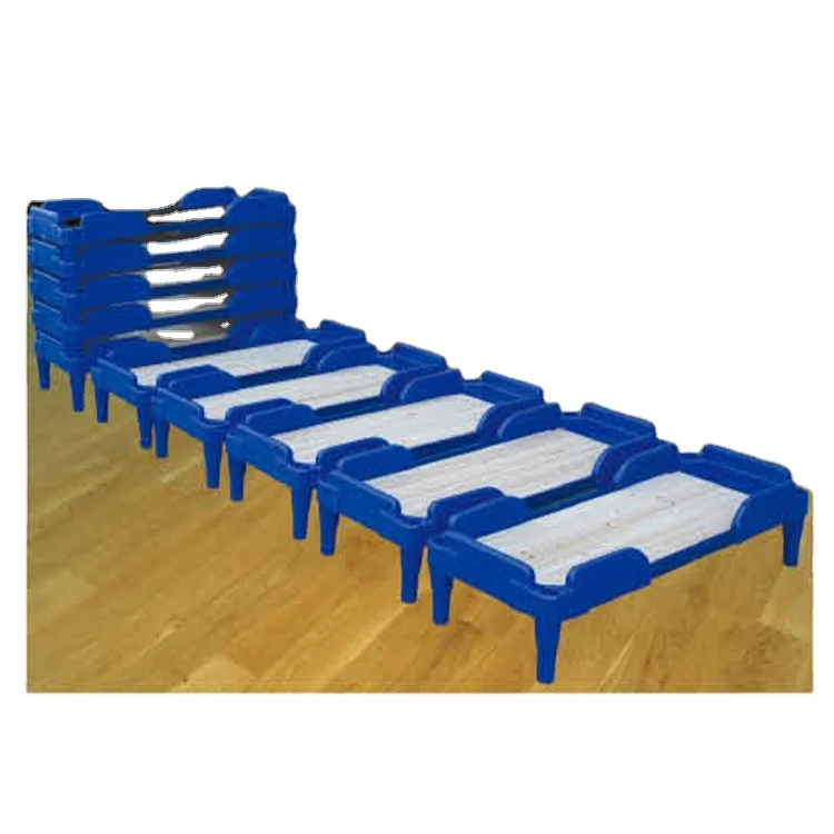 Childcare center furniture J212G bed wooden plastic bed for kids