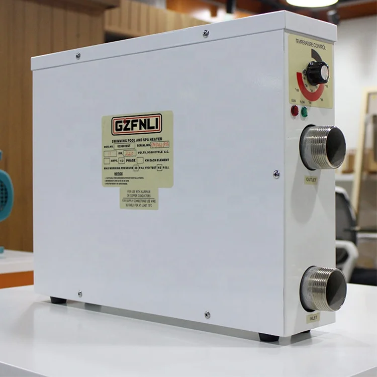 Portable pool heating system tankless electric water heater for swimming pool