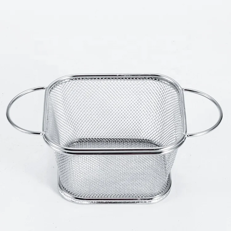 Mini French Deep Fryers Basket Net Mesh Fries Chip Kitchen Tool Stainless Steel In Stock