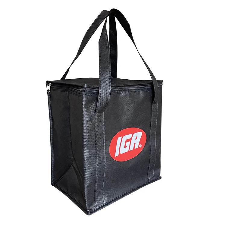 Professional Manufacturer Supplier Thermal Food Insulated Bag Delivery Cooler Lunch Bag Zipper Freezer Bag For Drinks