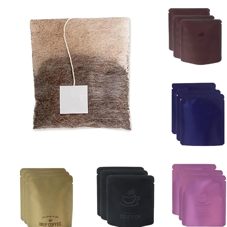 Wholesale Custom Hanging ear small Pouch Moisture-Proof Custom Drip Coffee Tea Packaging Bags