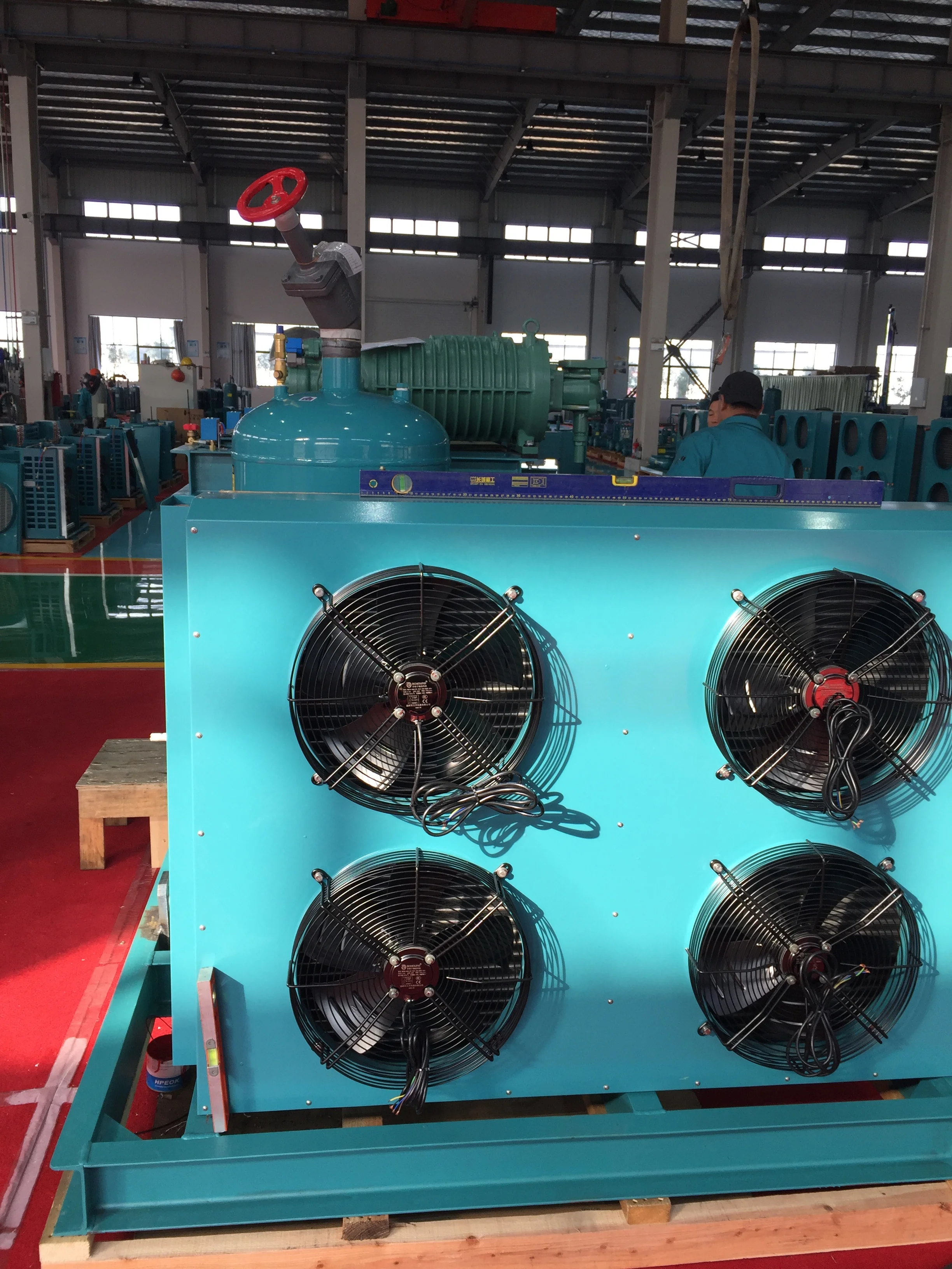 HSN7461-70-40P 70HPX3pc стеллаж для выставки товаров компрессор 210 тонн с воздушным охлаждением винтовой компрессорно-конденсаторный блок холодной погоды заморозка