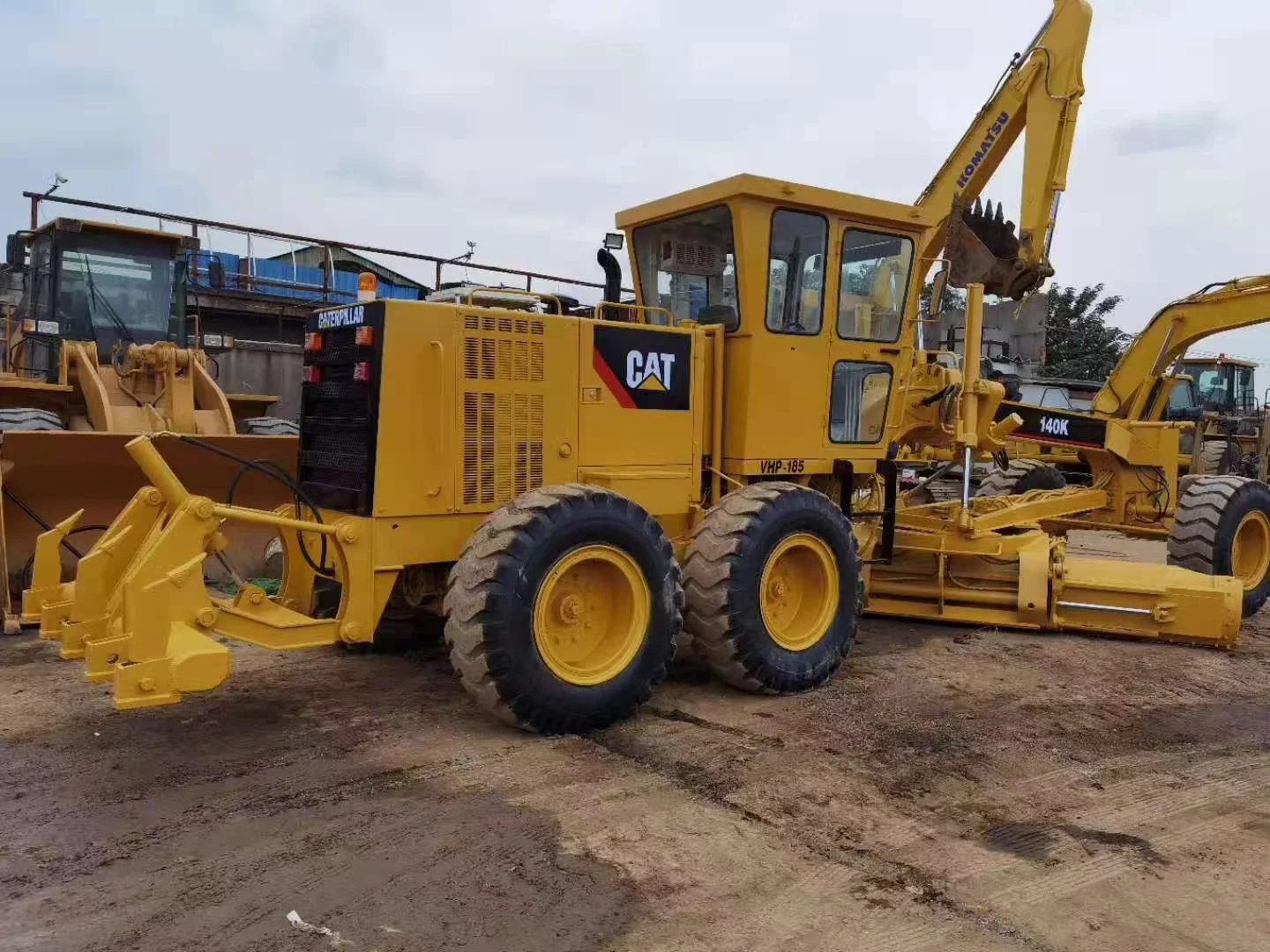 Original Engine Cat 140 Motor Grader Air-Conditioned Cab Low Working Hours Motor Grader for Sale