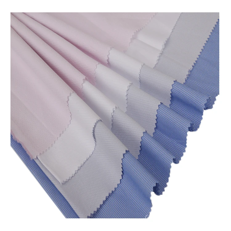 fancy jacquard woven 58 polyester 42 cotton fabric for shirt clothing