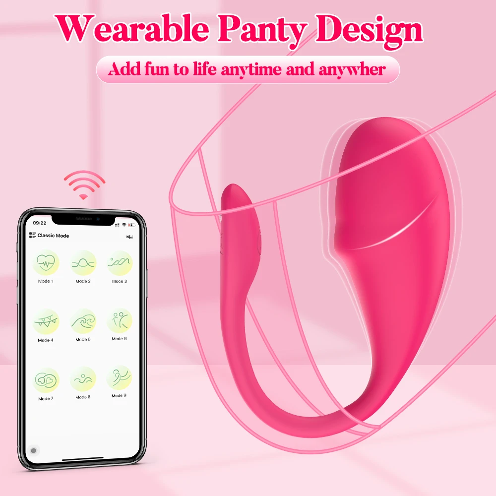 Ergonomic Design Smart APP Remote Control Jump Egg Vibrator Small Wearable Sex Toy for Couples