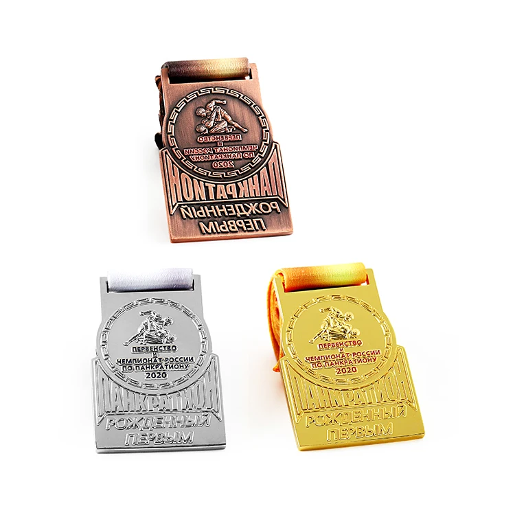 Manufacturer Custom 3d Metal Gold Silver Bronze Medal Judo Kung Fu Karate Taekwondo Wrestling Medal