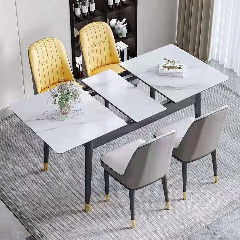 Factory wholesale modern simple slate table small family convertible folding table chair