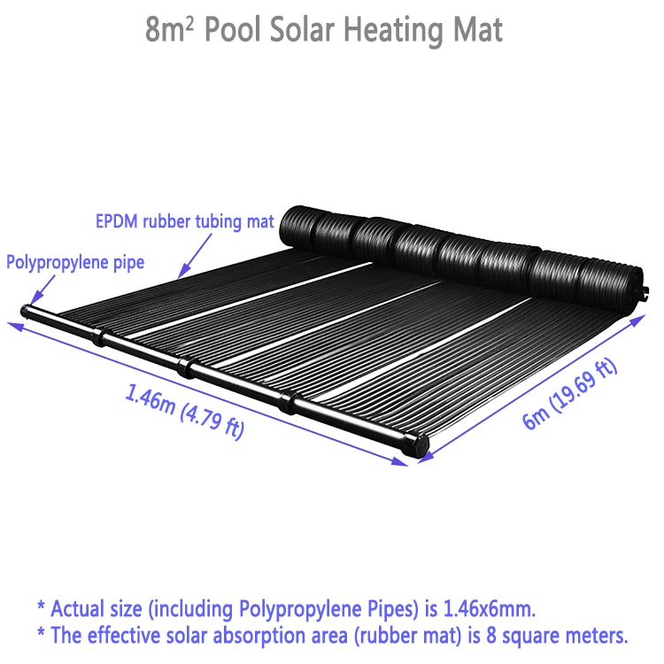 
Reliable manufacturer EPDM pool solar panel for pool UV resistant 