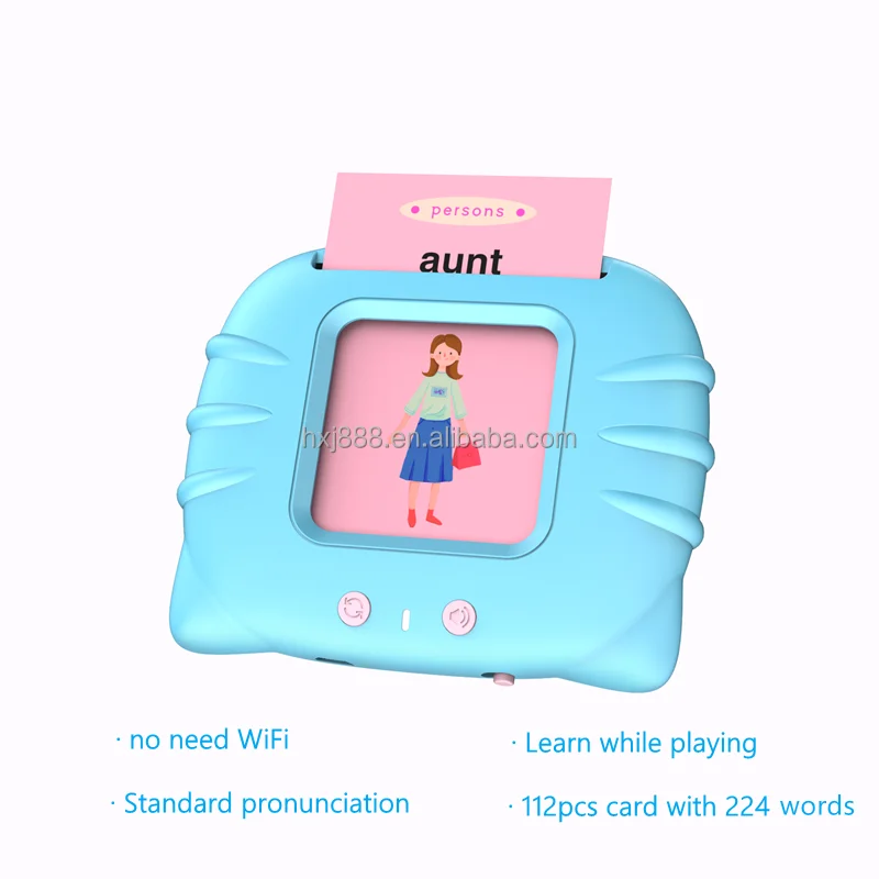 low price Children Toys happy study  Bilingual Card Machine Educational English Learning Machine Kid-learning