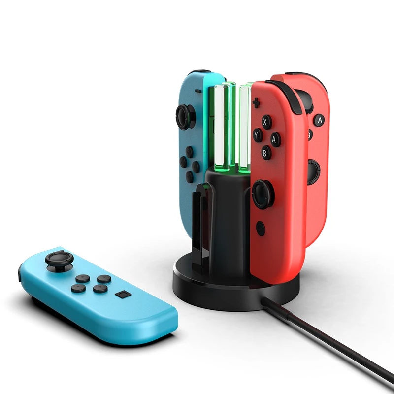New trending game accessory Charging Dock for Nintendo Switch 4 in 1 design Portable charging Station for nintendo switch