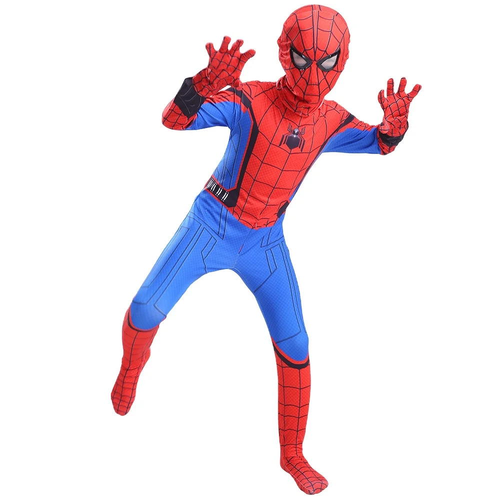 
Kids SpiderMan Homecoming costume Peter Parker party Cosplay Costume suit halloween costumes for kid spiderman costume 