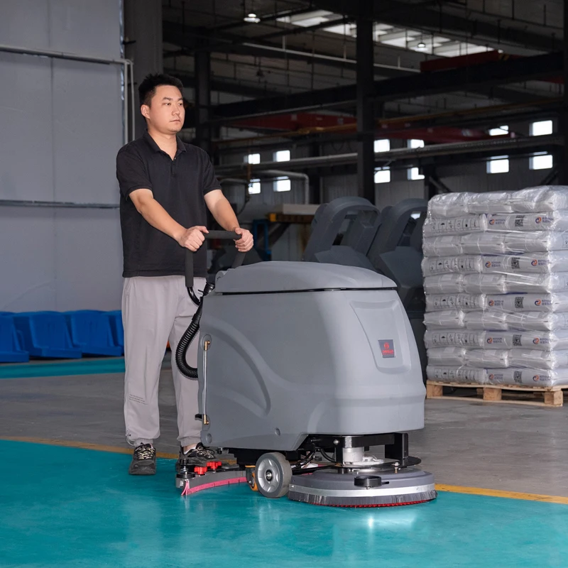 YZ-X2 Wholesale Walk Behind Commercial Industrial Floor Scrubber Cleaning Machine
