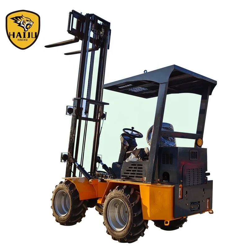 Payload Mini Articulated 4WD Rough Terrain Forklift BF1000 Beehives Carrying Forklift