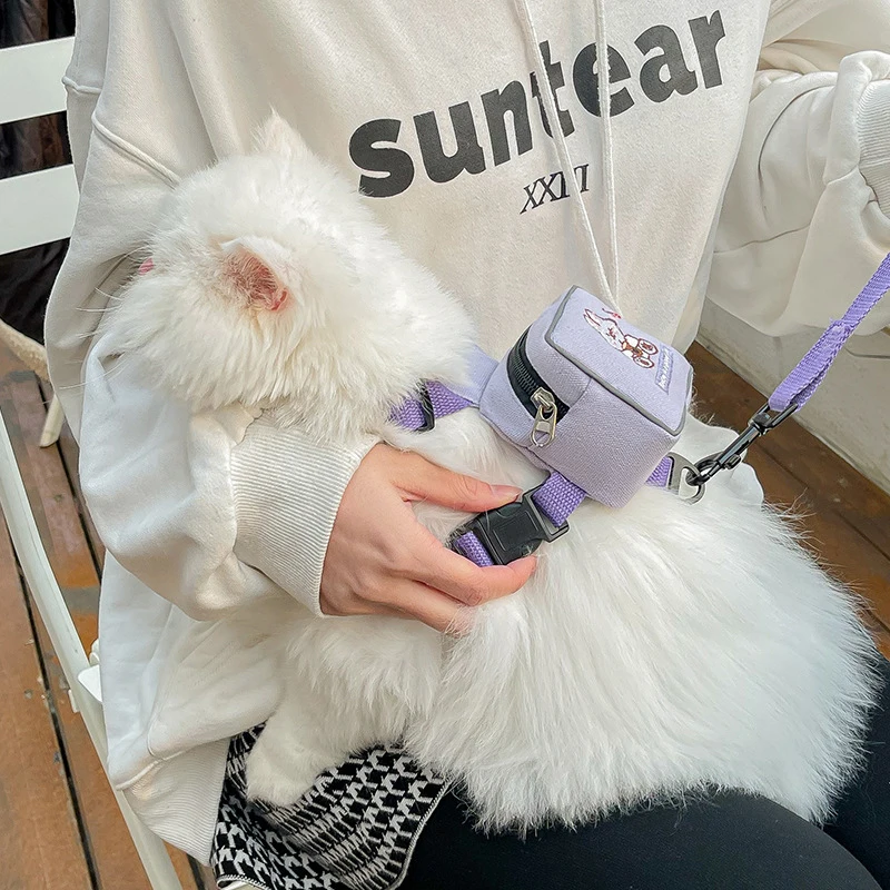 Поводок для домашних животных и кошек, легкий регулируемый поводок из Твила для домашних животных, для кошек и маленьких собак