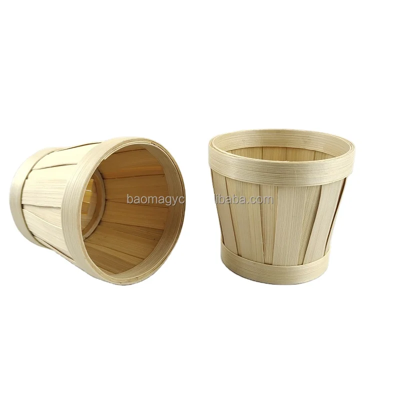 Flower bamboo mini basket Christmas basket plant basket