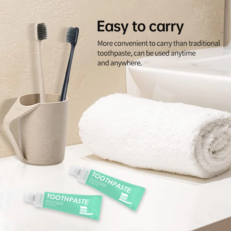 Customized toothpaste 10g 20g Mini Size enhanced enamel whitening tooth soothing Minty Toothpaste for travel hotel dental kit