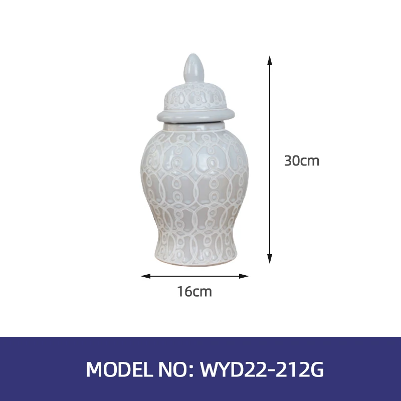 small modern porcelain ginger jar table ginger jars white ceramic ginger jar vase home decor wholesale