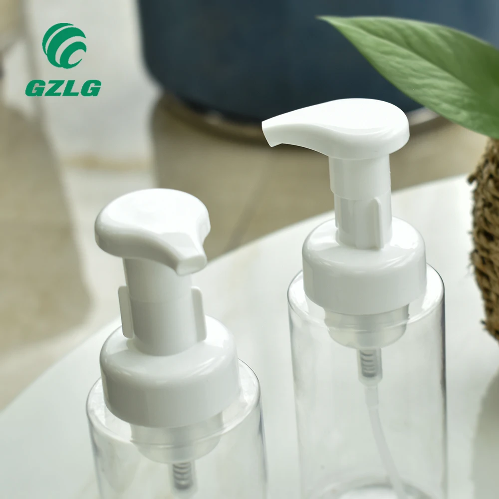 
PCR Eco-friendly Gzlg Factory Wholesale 24/410 Good Quality Foaming Soap Dispenser Pump Refillable Plastic Lotion Pump 