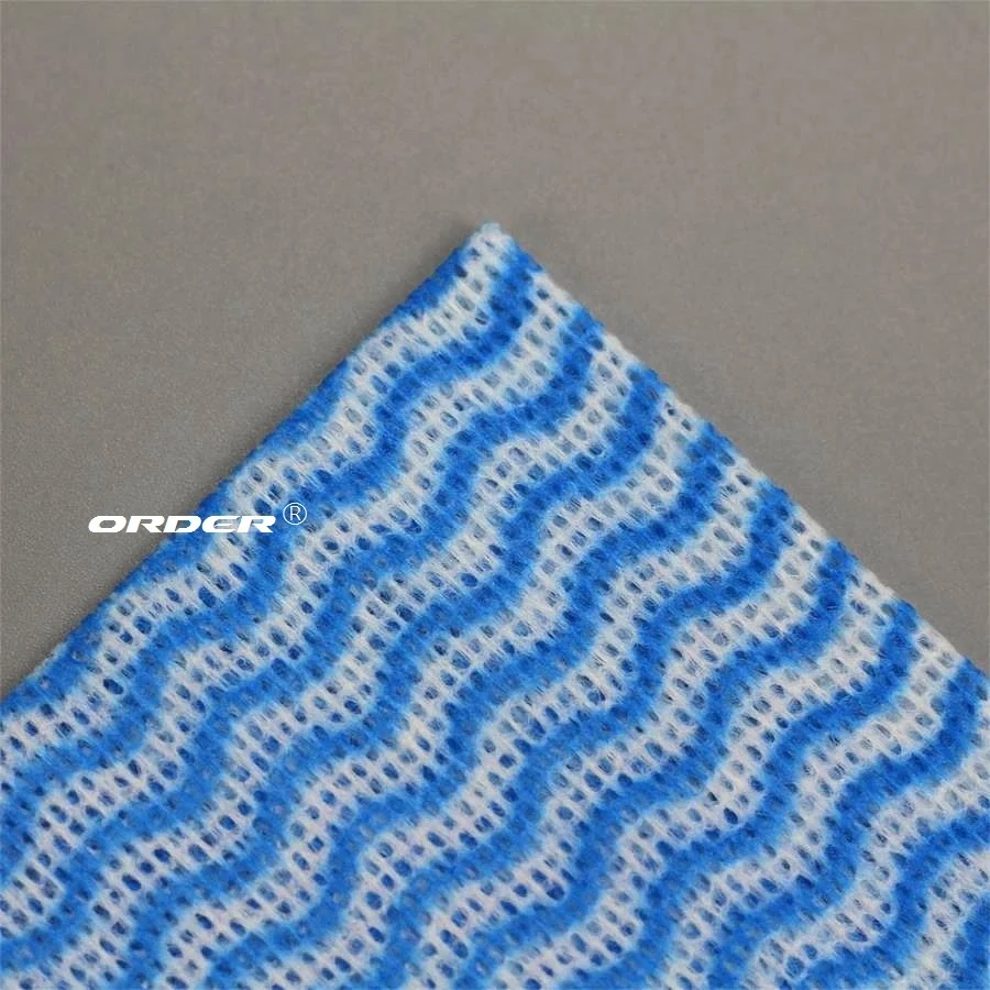 Reusable consumables spunlace wave foodservice cleaning work clothes disposable nonwoven dry wipes cleaning cloth