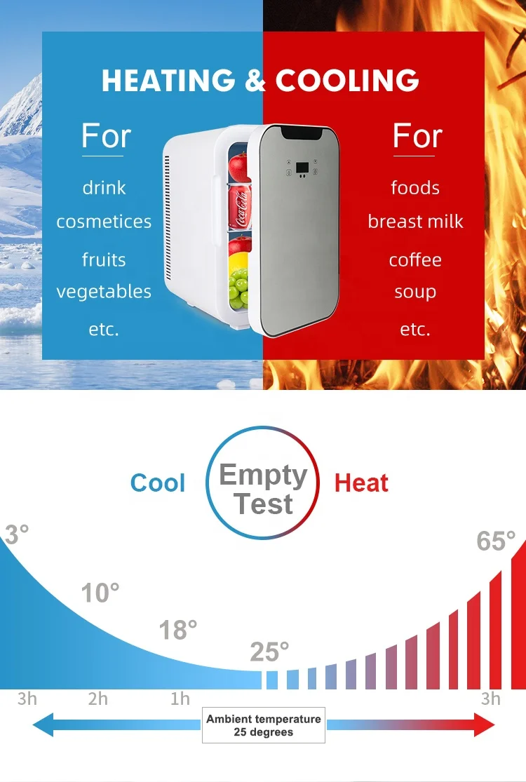 Compact Refrigerator Energy Star Single Door Mini Fridge with Freezer, 18L, silver