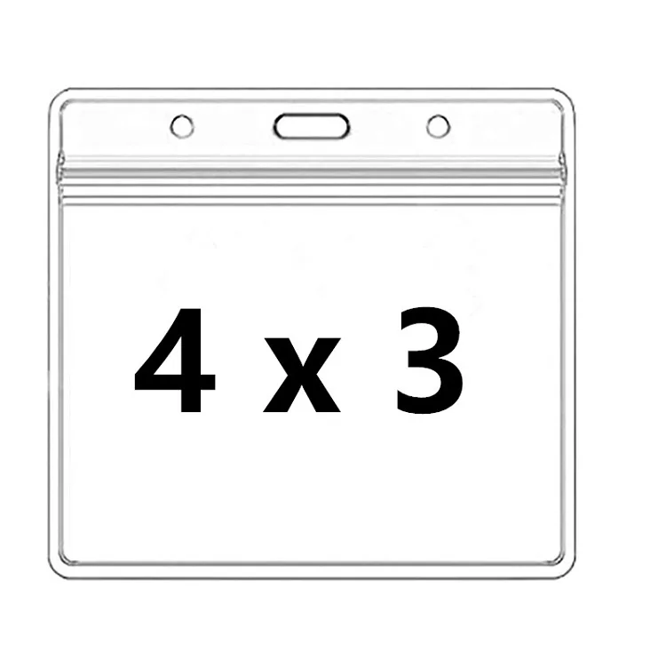 ПВХ толстый защитный чехол для карт 4x3 держатель ремешки прозрачный виниловый пластиковый