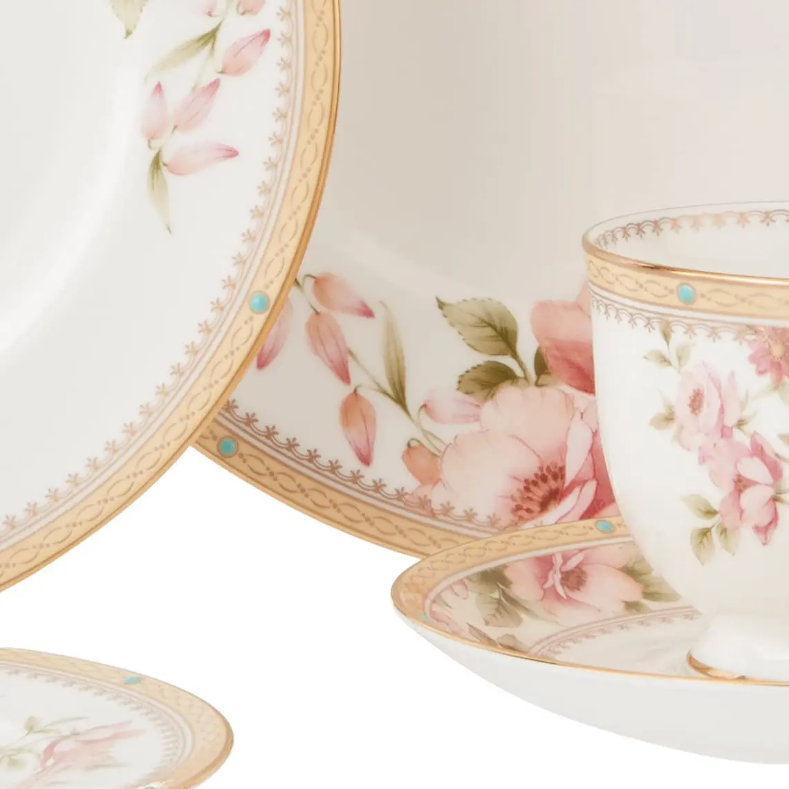 European Style 20pcs porcelain luxury dinnerware sets/dinner table set  service for 4