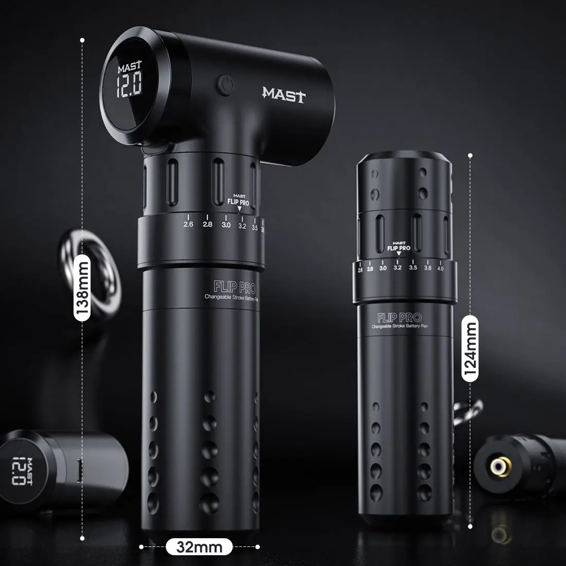 Tattoo wireless pen machine MAST FLIP PRO  stroke changed