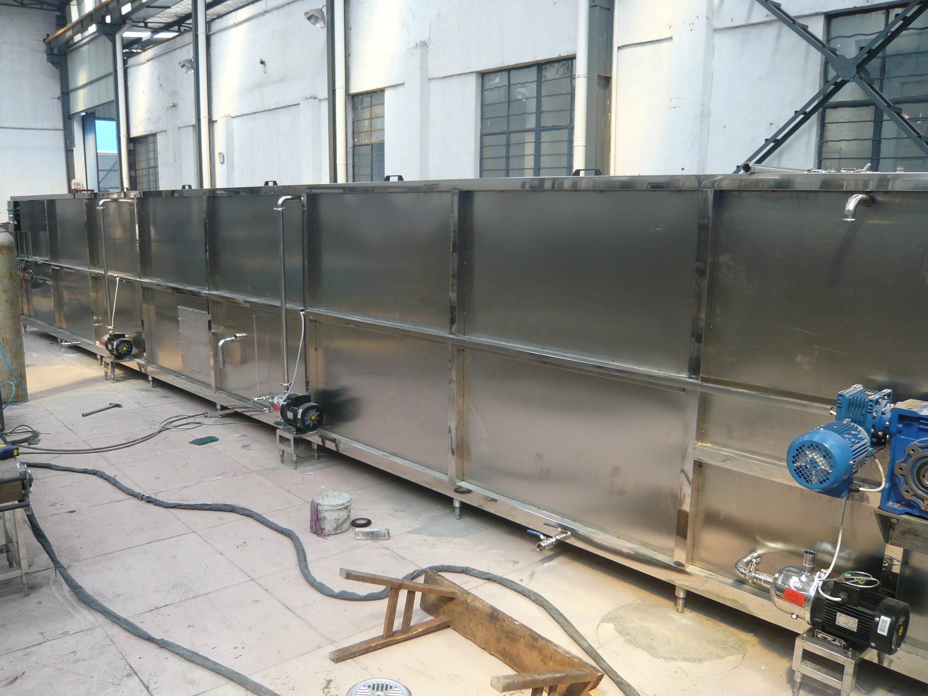 
6m length pasteurizing tunnel for bottle warmer machine 