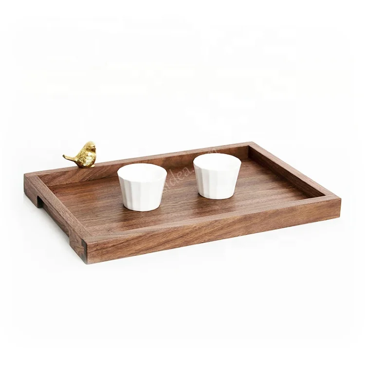 Wholesale l bamboo products catering kitchen dim sum tableware storage plate Wood Serving Trays
