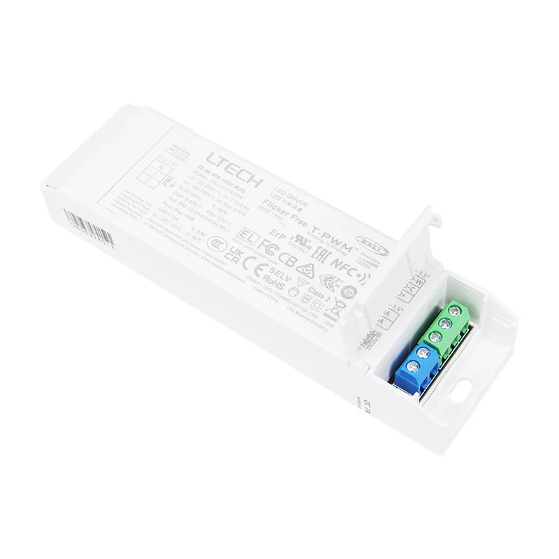 LTECH SE-40-300-1050-W2D NFC CC DALI DT6/DT8 40W 300-1050mA LED driver