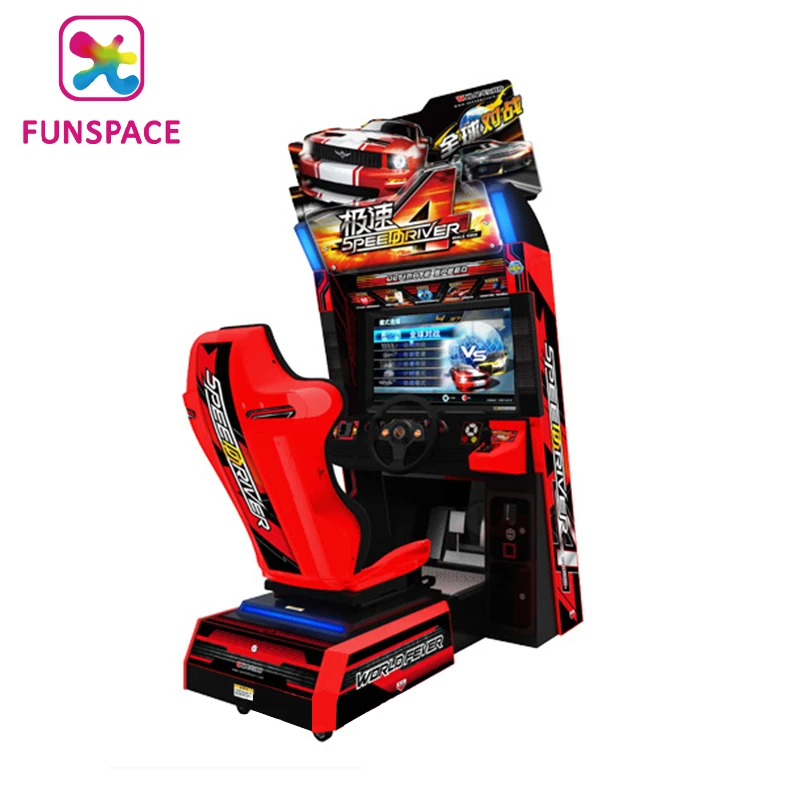 Arcade Car Simulator Speed Racing 4 Game Machine Coin Operated Games Fast Car Furious Racing For Game Zone