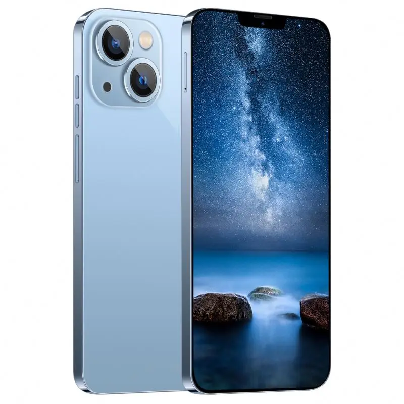 Iphon13 Pro Max 6,5 дюймов 13MP + 21MP 4 Гб + 64 Гб 8 ядерный полный экран сотовые телефоны аккумулятор большой емкости Android смартфон